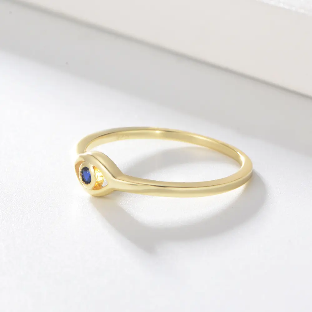 925 Sterling Silver 18K Gold Plated Evil