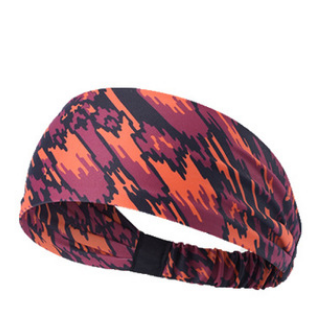 Fitness Sports Headband Yoga Headband Elastic Sports Headband Printed Bouquet Headband A1621 Sketch Red - Shop at LoveMi