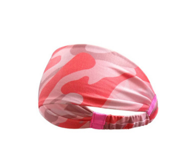 Fitness Sports Headband Yoga Headband Elastic Sports Headband Printed Bouquet Headband A1626 Camouflage Powder - Shop at LoveMi