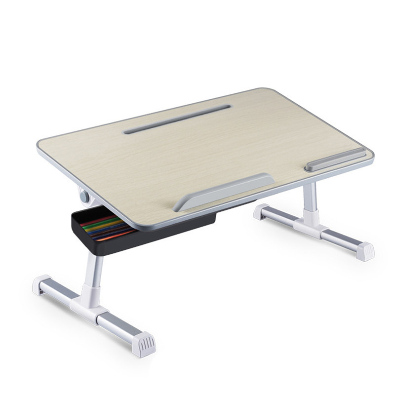 Laptop Stand Table Foldable Desk Computer Study Bed Adjustable Portable Cup Slot - Picture 8 of 8