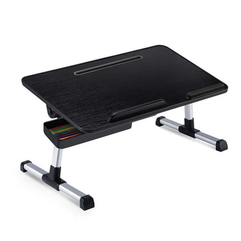 Laptop Stand Table Foldable Desk Computer Study Bed Adjustable Portable Cup Slot - Picture 6 of 8