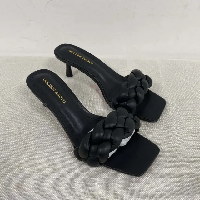 Simple And Comfortable Women'S One Line Sandals Black - Shop at LoveMi