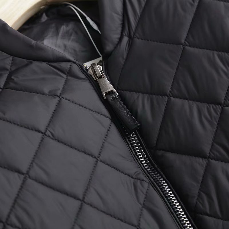 European And American Women's Clothing Wholesale Autumn New Loose And Versatile Stand Collar Zipper Flying Jacket Coat