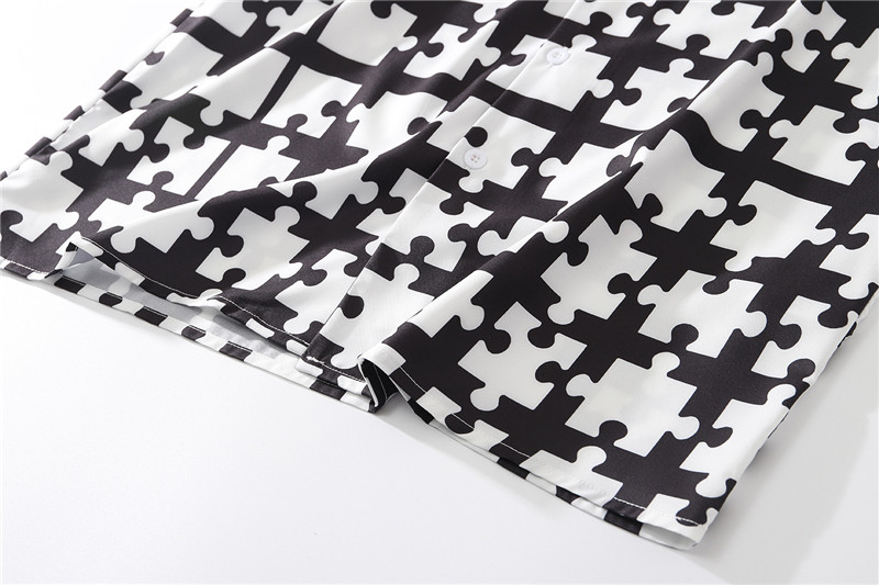 American Casual Plaid Building Block Shirt Short Sleeve