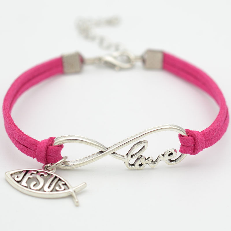 Animal Fish Pendant Hand-Woven Bracelet