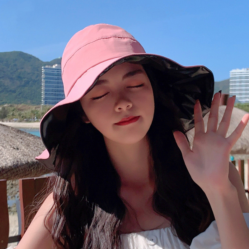 Title 5, Anti-Ultraviolet Korean Solid Color Sun Hat