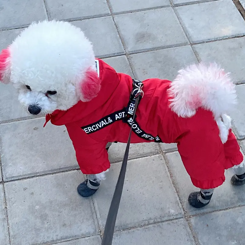 Small Dog Bichon Winter Pet Clothes Four-Legged Warm