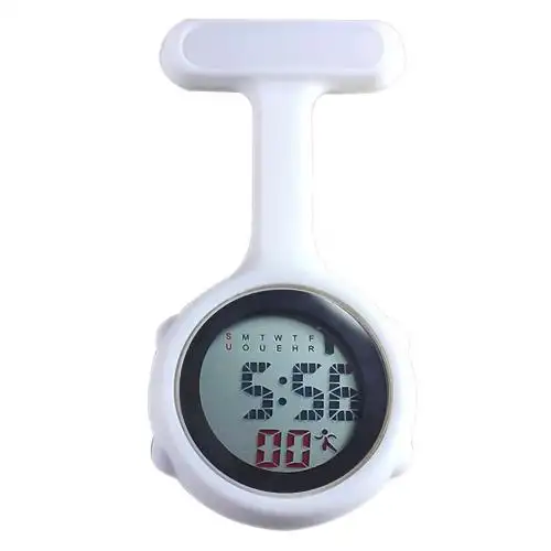 Digital Silicone Display Silent Electronic Luminous Nurse Pocket Watch