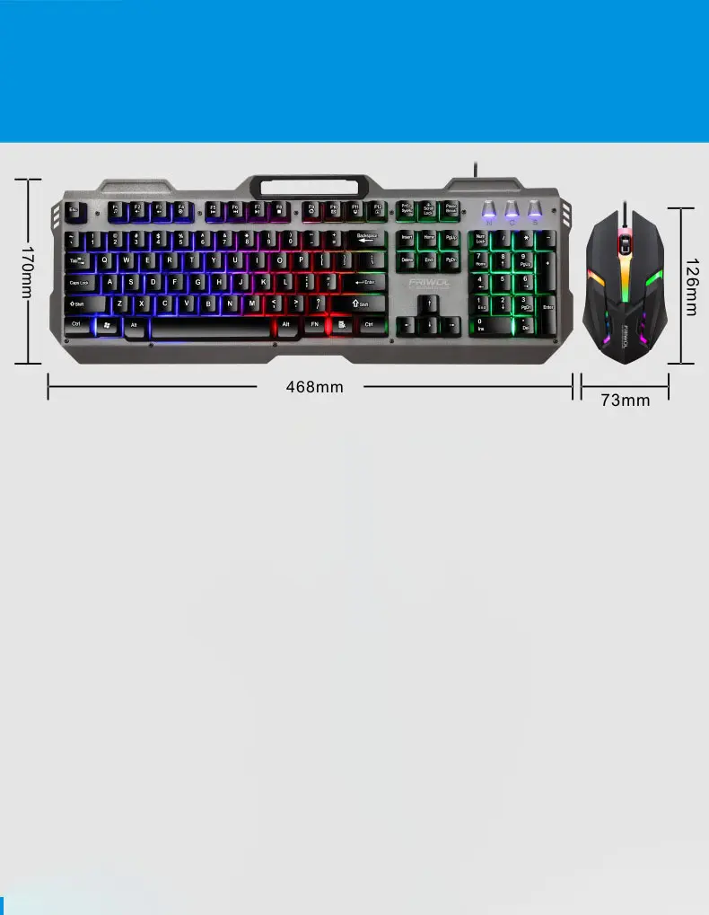 Friends Wolf KT600 Gaming Keyboard And Mouse