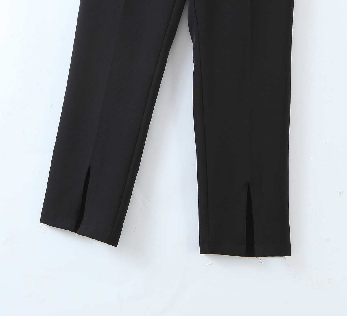 INS Blogger Front Slit Suit Pants Autumn New High-Waist Straight Drape Street Mopping Casual Pants Women