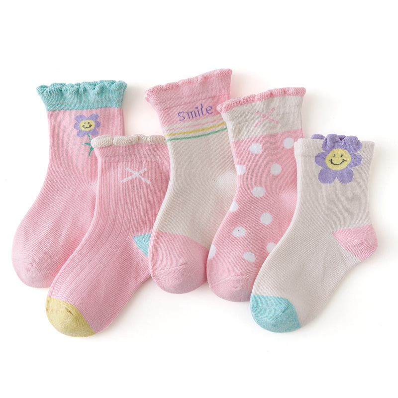 Title 2, Girls Autumn and Winter Cotton Socks, comforta...