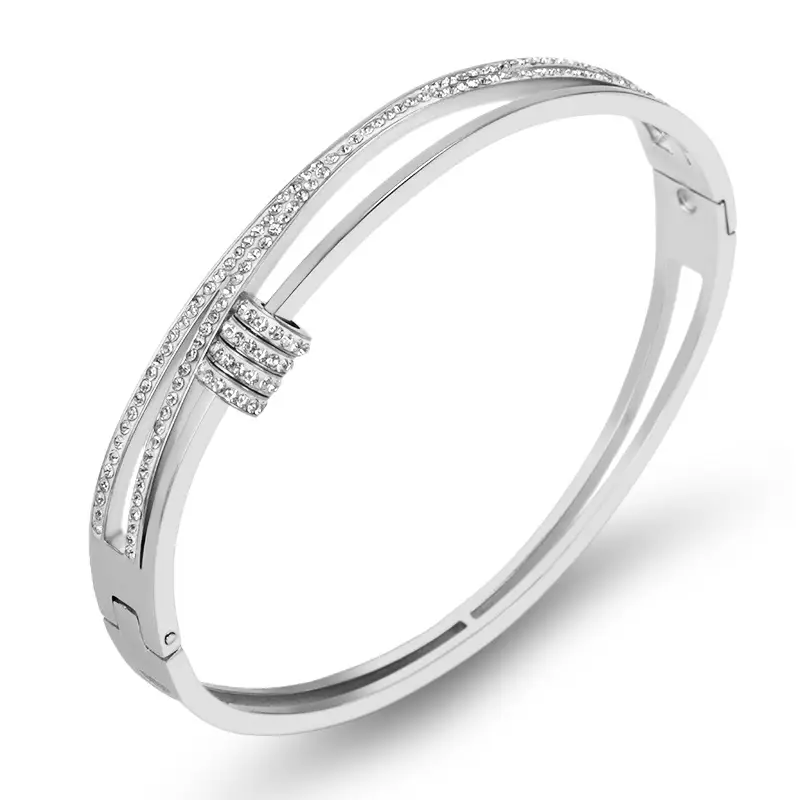 Japan and South Korea Explosive Titanium Steel Diamond Bracelet