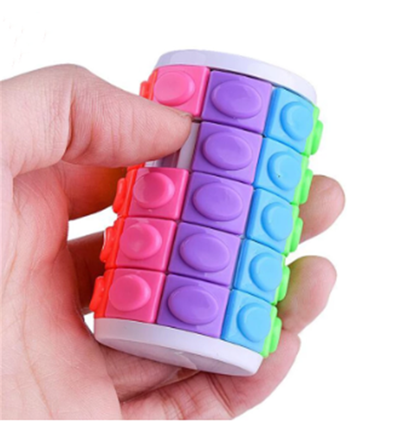 Title 1, Farbiger 3D-Puzzle Rubiks Cube Slider für knif...