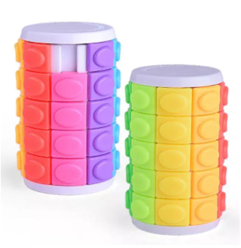 Title 4, Farbiger 3D-Puzzle Rubiks Cube Slider für knif...