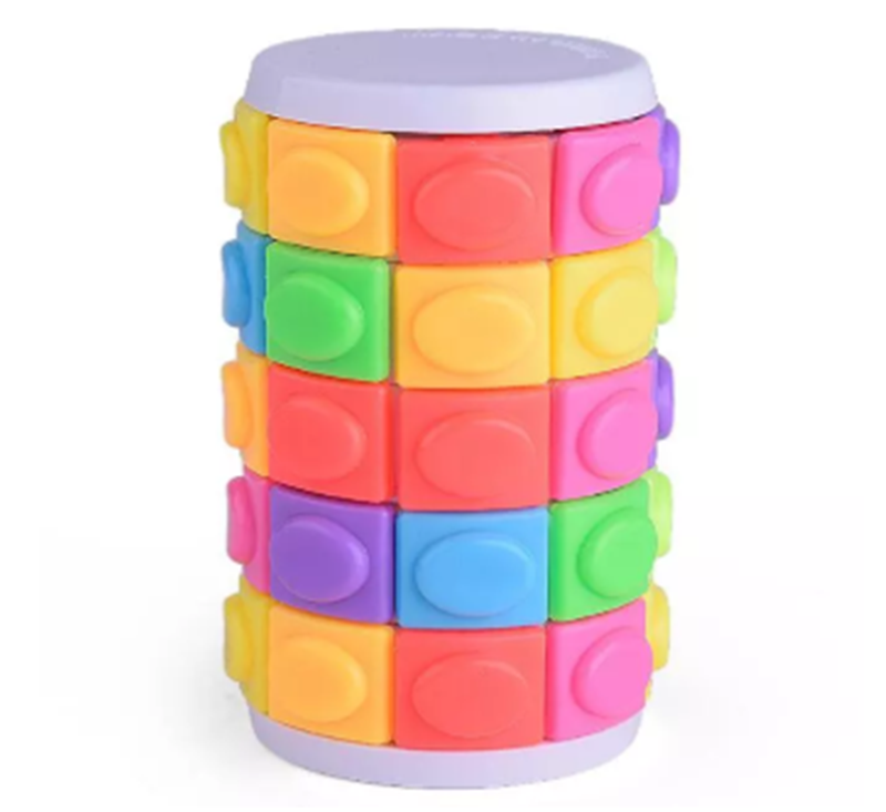 Title 3, Farbiger 3D-Puzzle Rubiks Cube Slider für knif...