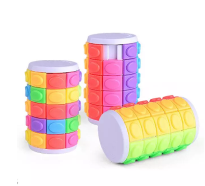 Title 2, Farbiger 3D-Puzzle Rubiks Cube Slider für knif...