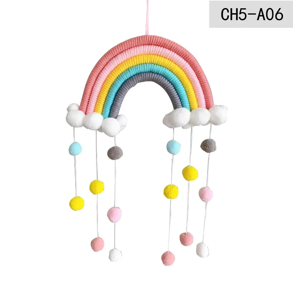 Children's Room Decoration Pendant Woven Clouds Rainbow Pendant Wall Decoration Pendant