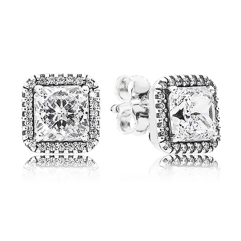 Panjia Bright Snow Crown Eternal Magnolia Ins925 Silver Korean Daisy Sterling Silver Stud Earrings Female 520 Gift