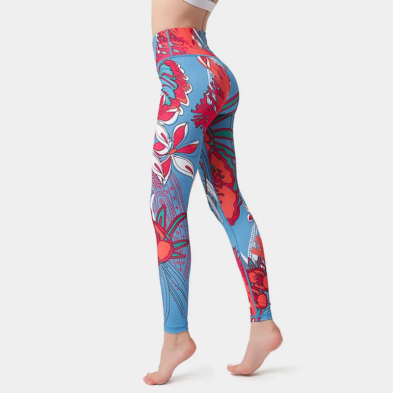 Print Yoga Suit Pants