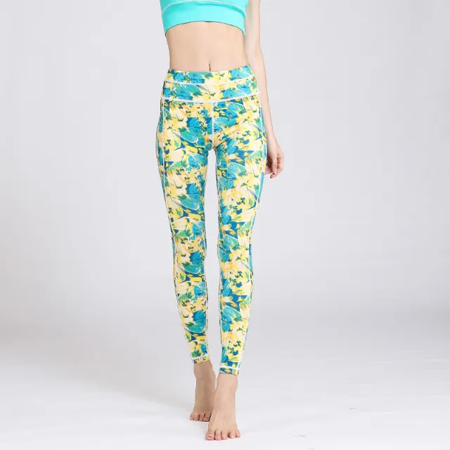 Yoga Spring And Autumn New Fitness Running Sports Tights High Waist 1Style M - Shop at LoveMi