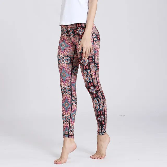 Yoga Spring And Autumn New Fitness Running Sports Tights High Waist 4Style M - Shop at LoveMi
