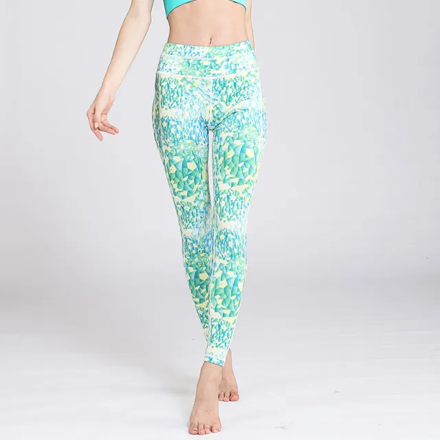 Yoga Spring And Autumn New Fitness Running Sports Tights High Waist 2Style S - Shop at LoveMi