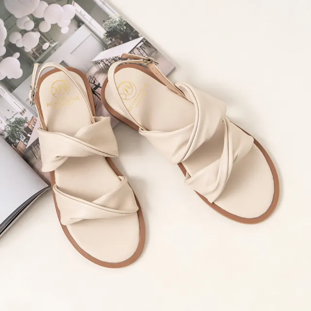 Sandals Women's Outer Wear Summer New Style Flat Bottom Apricot - Shop at LoveMi