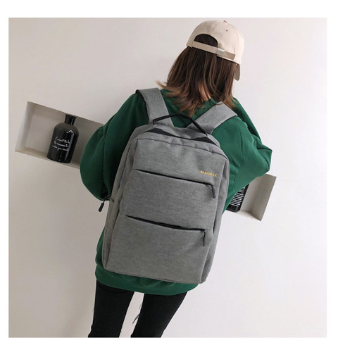 New Casual Men's Backpack Three-piece Outdoor Travel Computer Backpack Female School Bag