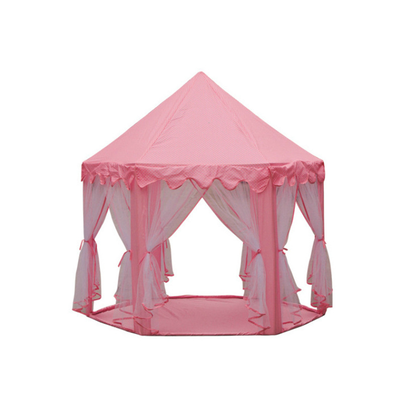 Children's Tent Indoor And Outdoor Hexagonal Princess Castle Tent Play House 3