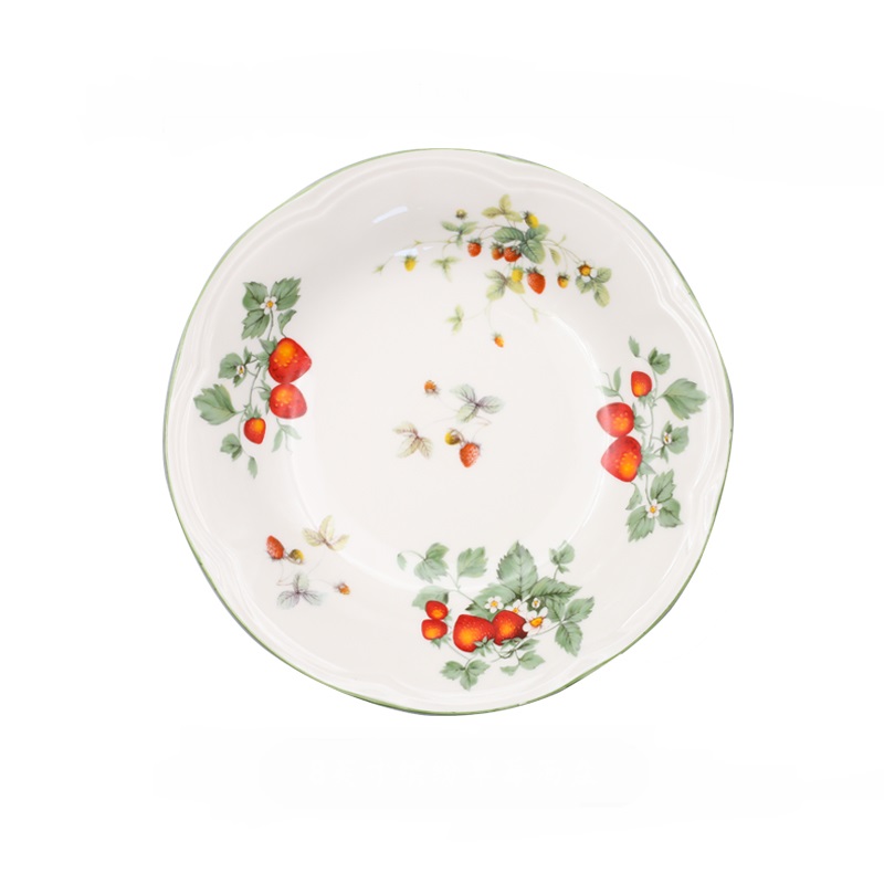 Ceramic Pastoral Style Binaural Baking Tray Creative Plate