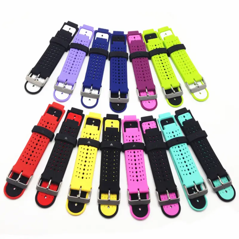 Watch Strap Silicone Two-Color Strap Garmin Forerunner235 Two-Color Silicone Strap
