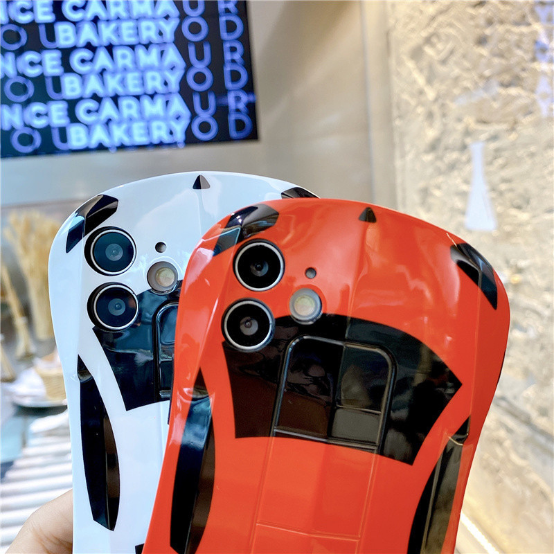 Совместим с Apple, креативный чехол для мобильного телефона с защитой от падения в спортивном автомобиле для защитного чехла, модный силиконовый мягкий корпус