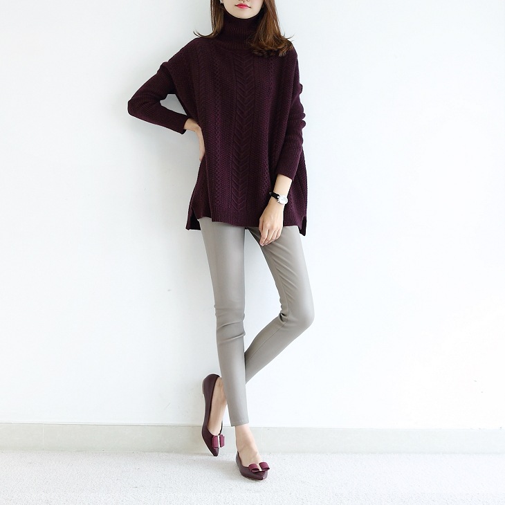 Title 5, Lazy Style Cardigan WomenIs High Neck Twist Thi...