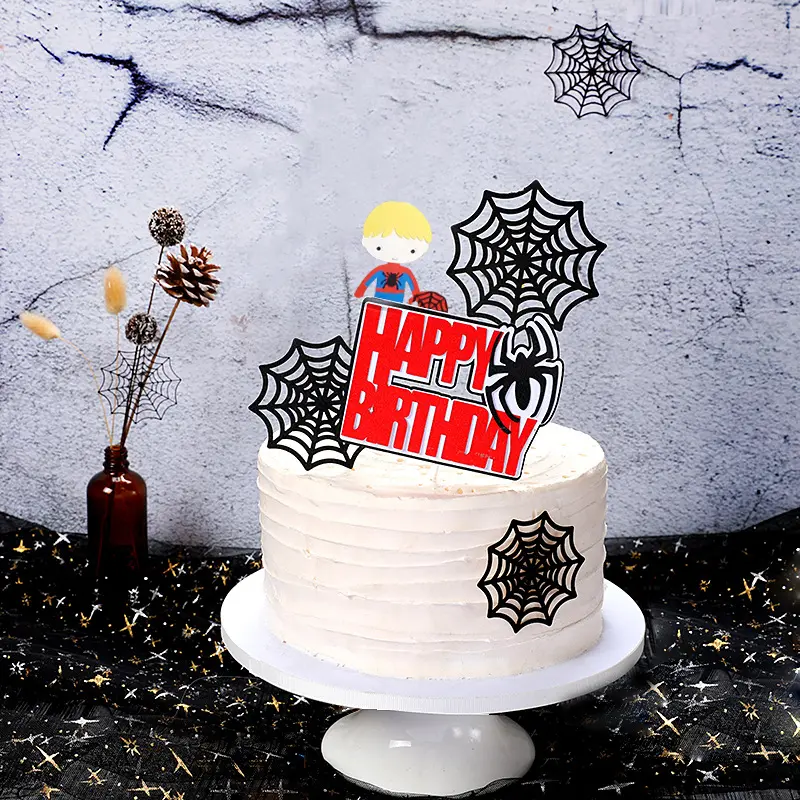 Cake Decoration Spider Web Plugin Children's Birthday