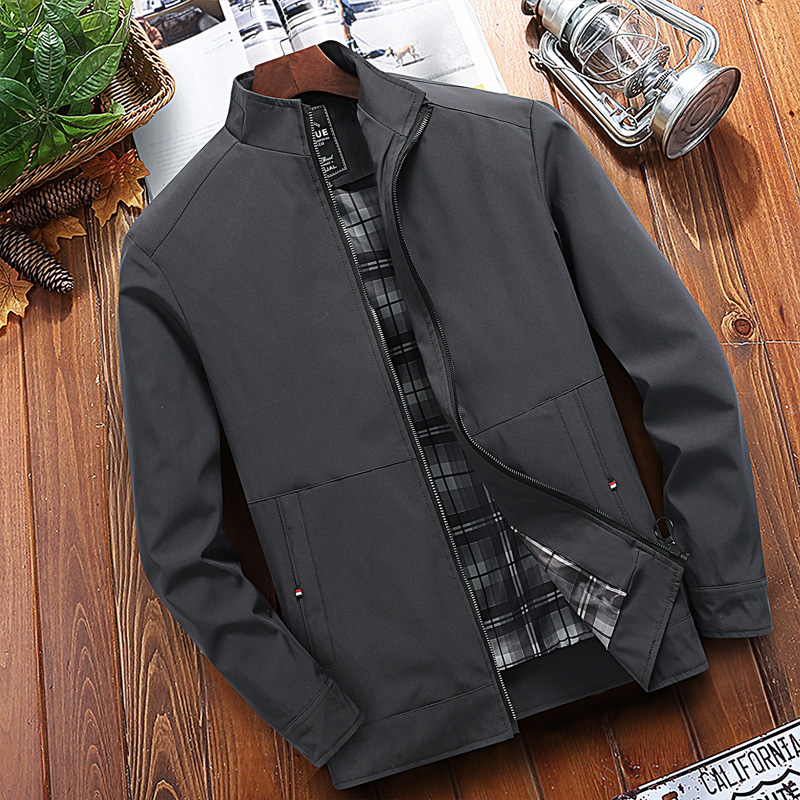 Men'S Loose Middle-Aged And Elderly Spring And Autumn Thin Coat Father'S Autumn Clothes