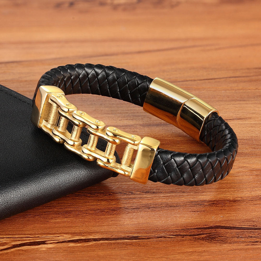 Leather Leather Braided Bracelet, Leather Bracelet, Custom Leather Bracelet, Men'S Cowhide Jewelry — foto 8
