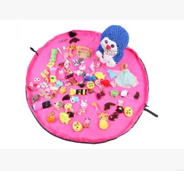 Super Large Portable Super Light Fast Storage Bag Toy Drawstring Pocket Rose Red - Shop at LoveMi