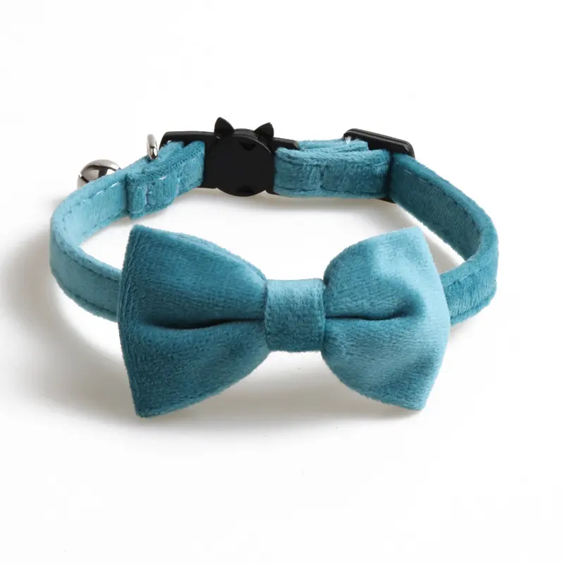 Velvet Pet Collars Bowknot Dog