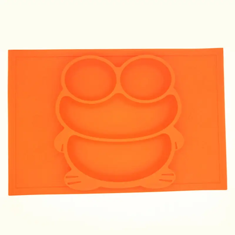 Fruit Pattern Placemat Frog Tray One Grid Plate