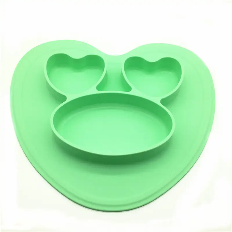 Toddler Silicone Dinner Plate Baby Suction Cup Tableware