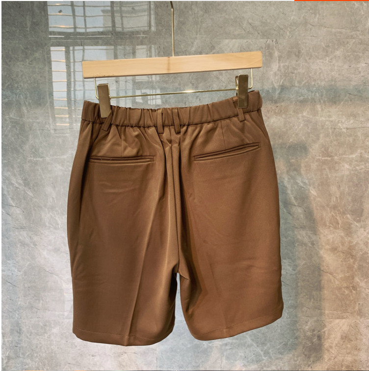 Men's Trousers Solid Color Shorts 5 Points Pants