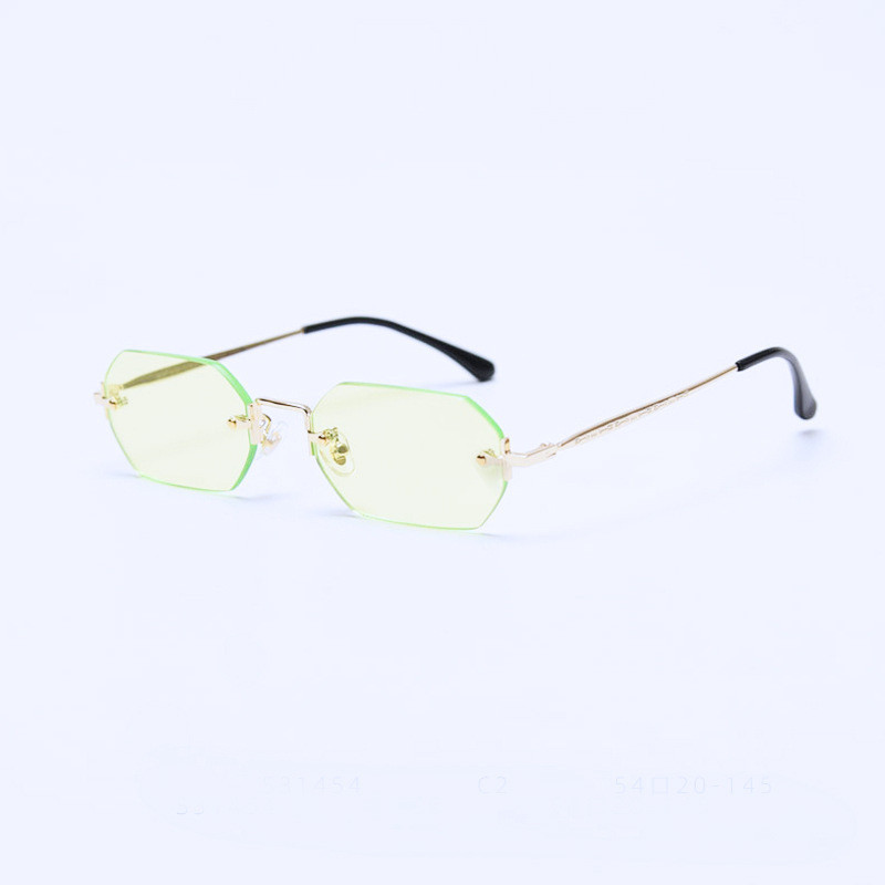 Title 4, Fashion Polygon Frameless Sunglasses Street Sho...