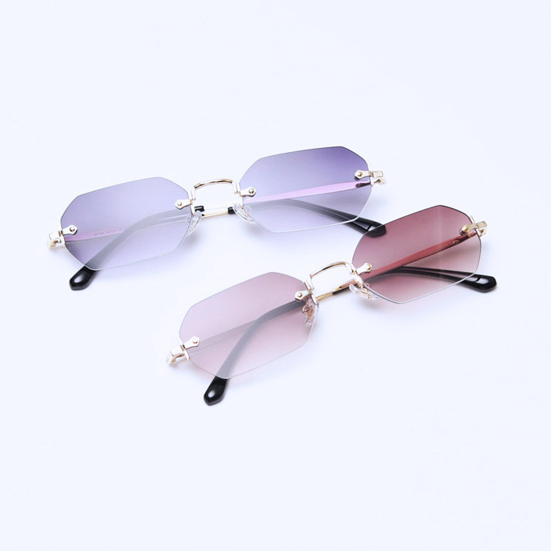 Title 1, Fashion Polygon Frameless Sunglasses Street Sho...