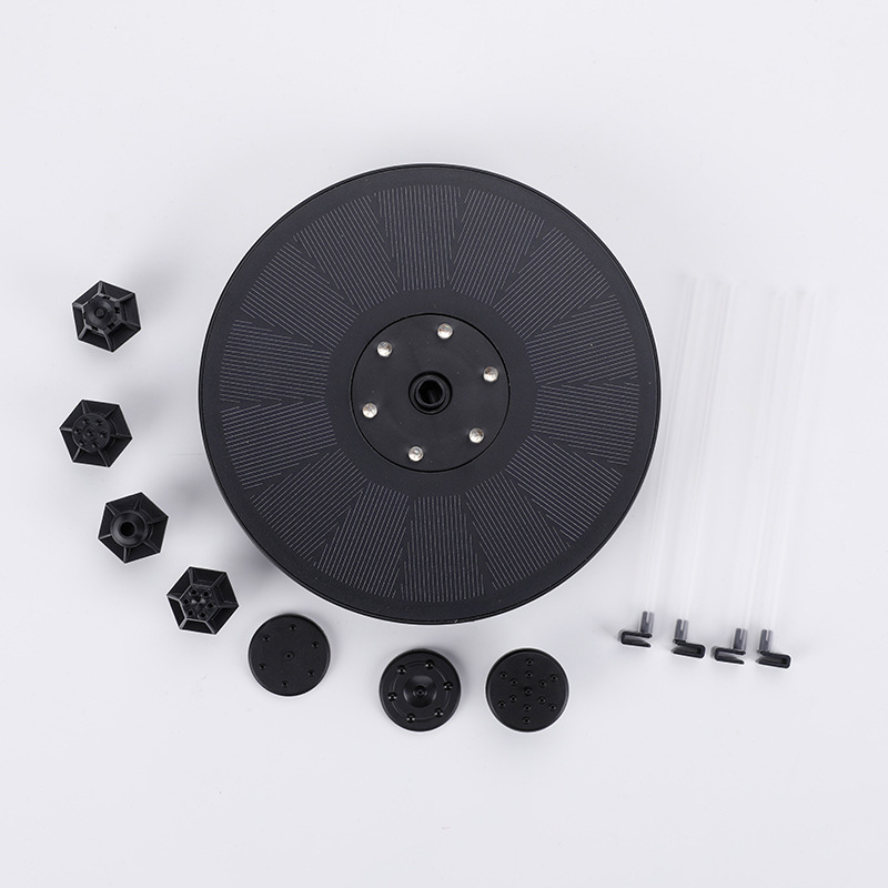 Solar Fountain Pump Fountain Light Round Floating Fountain Pump Color LED Light — foto 5