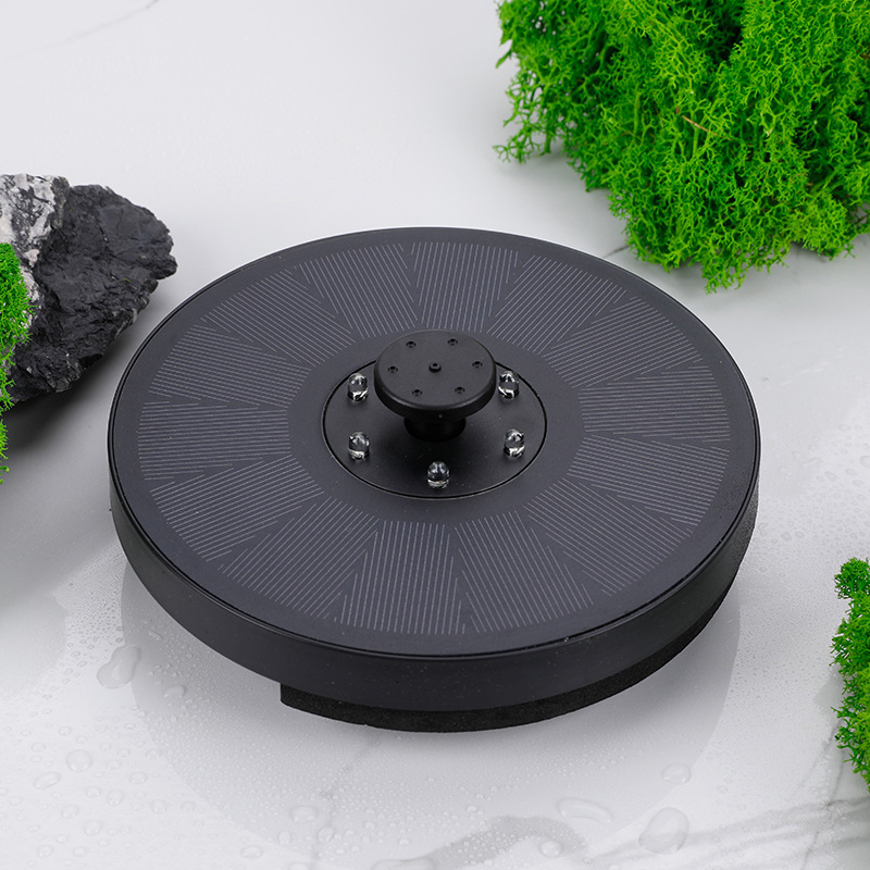 Solar Fountain Pump Fountain Light Round Floating Fountain Pump Color LED Light — foto 7