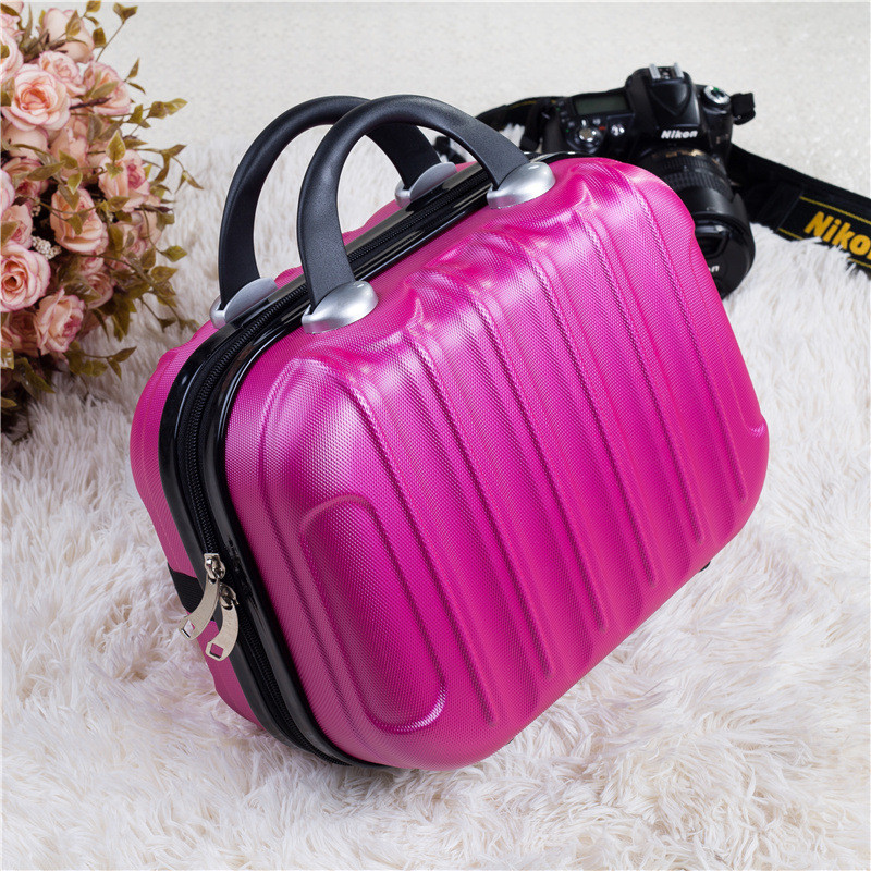 Korean Style Cosmetic Case Fashion Vertical Strip Cosmetic Bag