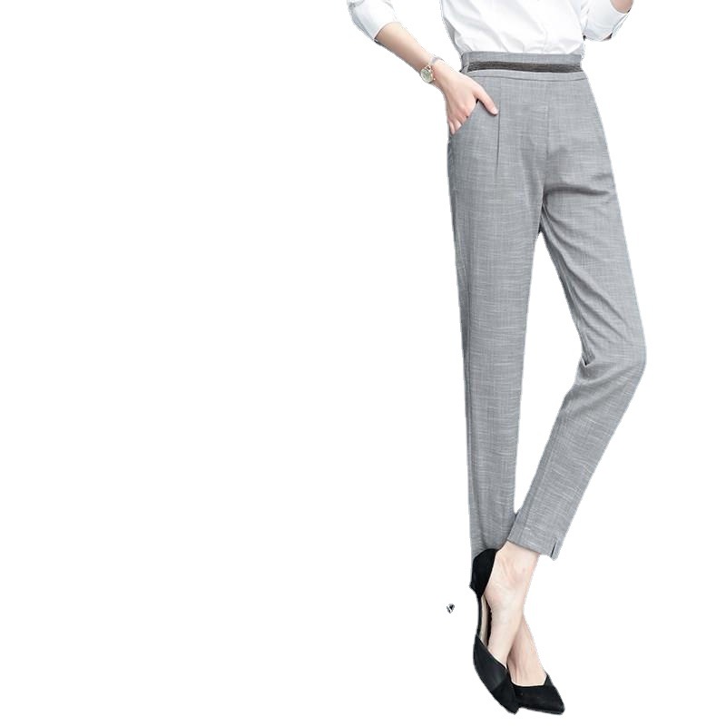 Title 3, Pantaloni donna slim casual sottili con vestibi...