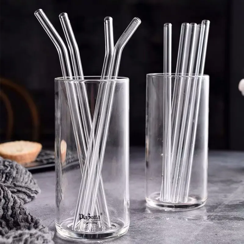 Glass Straws, Pearl Milk Tea Coarse Drinking Straws, Non-disposable Transparent Water Cups, Long Straws – image 5