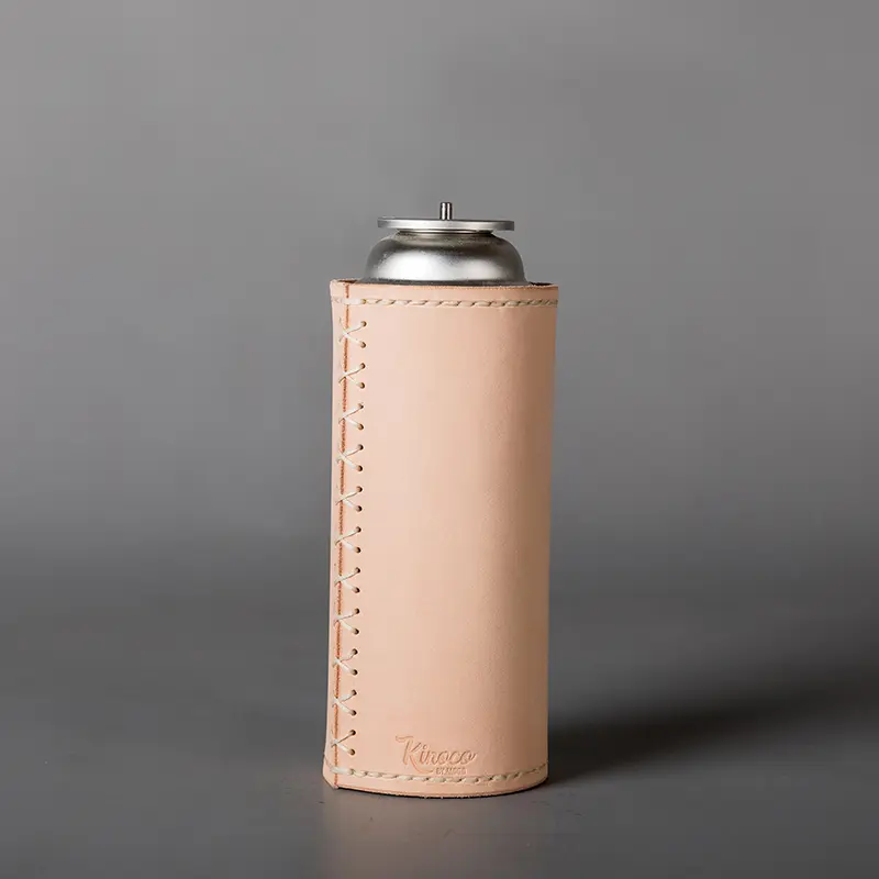 Retro Outdoor Tanned Leather Gas Tank Protective Cover