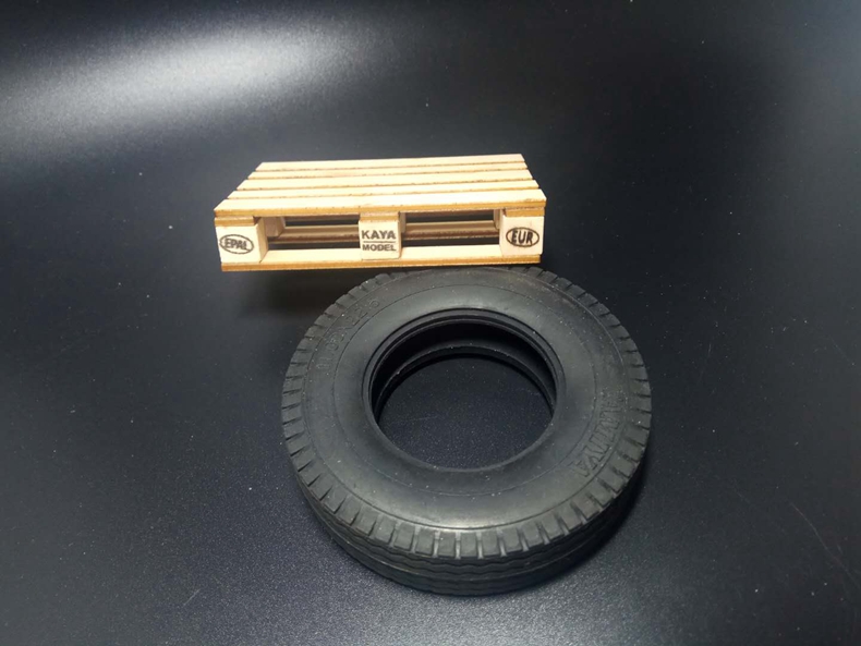 Trailer Scene Model Wooden Pallet Cargo Wooden Bracket Kit